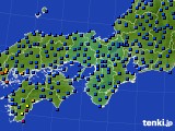 近畿地方のアメダス実況(日照時間)(2019年10月12日)