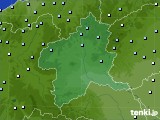 群馬県のアメダス実況(降水量)(2019年10月14日)