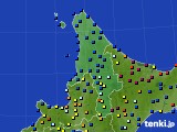 道北のアメダス実況(日照時間)(2019年10月14日)