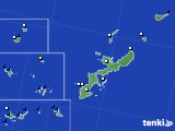 2019年10月14日の沖縄県のアメダス(風向・風速)