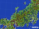 北陸地方のアメダス実況(日照時間)(2019年10月15日)