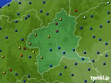 群馬県のアメダス実況(日照時間)(2019年10月15日)