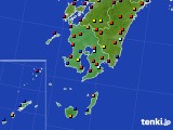 鹿児島県のアメダス実況(日照時間)(2019年10月15日)
