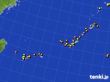 沖縄地方のアメダス実況(気温)(2019年10月15日)