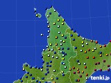 道北のアメダス実況(日照時間)(2019年10月16日)