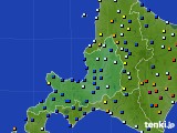 道央のアメダス実況(日照時間)(2019年10月16日)