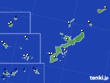 沖縄県のアメダス実況(風向・風速)(2019年10月18日)