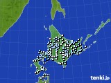 2019年10月19日の北海道地方のアメダス(降水量)