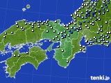 近畿地方のアメダス実況(降水量)(2019年10月19日)