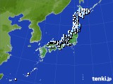 アメダス実況(降水量)(2019年10月19日)