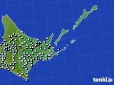 道東のアメダス実況(降水量)(2019年10月19日)