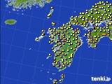2019年10月22日の九州地方のアメダス(気温)