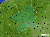 群馬県のアメダス実況(日照時間)(2019年10月23日)