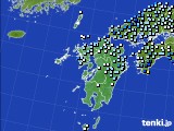 九州地方のアメダス実況(降水量)(2019年10月24日)