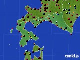 道南のアメダス実況(日照時間)(2019年10月24日)