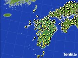 2019年10月24日の九州地方のアメダス(気温)