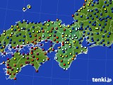 近畿地方のアメダス実況(日照時間)(2019年10月26日)