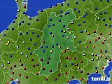 長野県のアメダス実況(日照時間)(2019年10月27日)