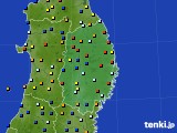 岩手県のアメダス実況(日照時間)(2019年10月27日)