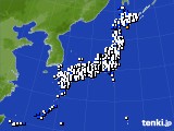 2019年10月27日のアメダス(風向・風速)