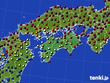 2019年10月28日の四国地方のアメダス(日照時間)