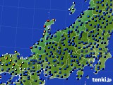 北陸地方のアメダス実況(日照時間)(2019年10月29日)
