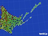 道東のアメダス実況(日照時間)(2019年10月29日)