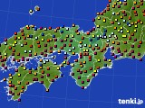 2019年10月30日の近畿地方のアメダス(日照時間)