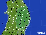 岩手県のアメダス実況(風向・風速)(2019年10月30日)