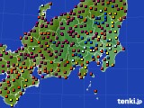 2019年10月31日の関東・甲信地方のアメダス(日照時間)