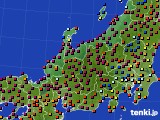 北陸地方のアメダス実況(日照時間)(2019年10月31日)