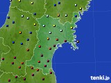 2019年10月31日の宮城県のアメダス(日照時間)