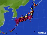 2019年11月01日のアメダス(日照時間)