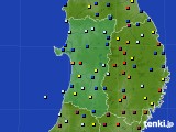 2019年11月01日の秋田県のアメダス(日照時間)