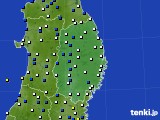 岩手県のアメダス実況(風向・風速)(2019年11月01日)