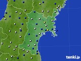 2019年11月01日の宮城県のアメダス(風向・風速)