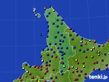 2019年11月02日の道北のアメダス(日照時間)