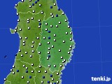 岩手県のアメダス実況(風向・風速)(2019年11月02日)