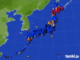 アメダス実況(日照時間)(2019年11月03日)