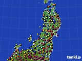 東北地方のアメダス実況(日照時間)(2019年11月04日)
