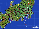 2019年11月04日の関東・甲信地方のアメダス(日照時間)
