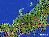 2019年11月04日の北陸地方のアメダス(日照時間)