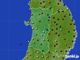 秋田県のアメダス実況(日照時間)(2019年11月05日)