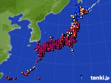 アメダス実況(日照時間)(2019年11月06日)