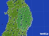 岩手県のアメダス実況(風向・風速)(2019年11月06日)