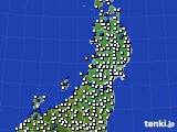 東北地方のアメダス実況(風向・風速)(2019年11月07日)