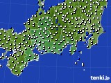 2019年11月07日の東海地方のアメダス(風向・風速)