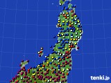 東北地方のアメダス実況(日照時間)(2019年11月08日)