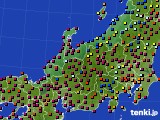 北陸地方のアメダス実況(日照時間)(2019年11月08日)