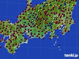 2019年11月08日の東海地方のアメダス(日照時間)